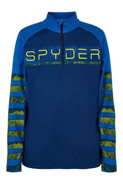 Top Spyder Peak Zip T-Neck Abyss Para Chicos Mexico MX61942